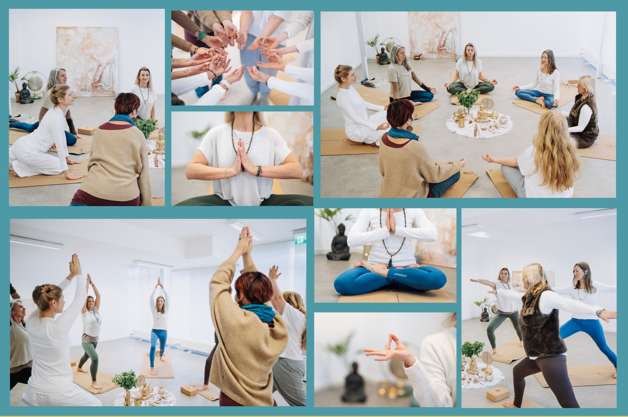 Yoga Collage 4 Bilder